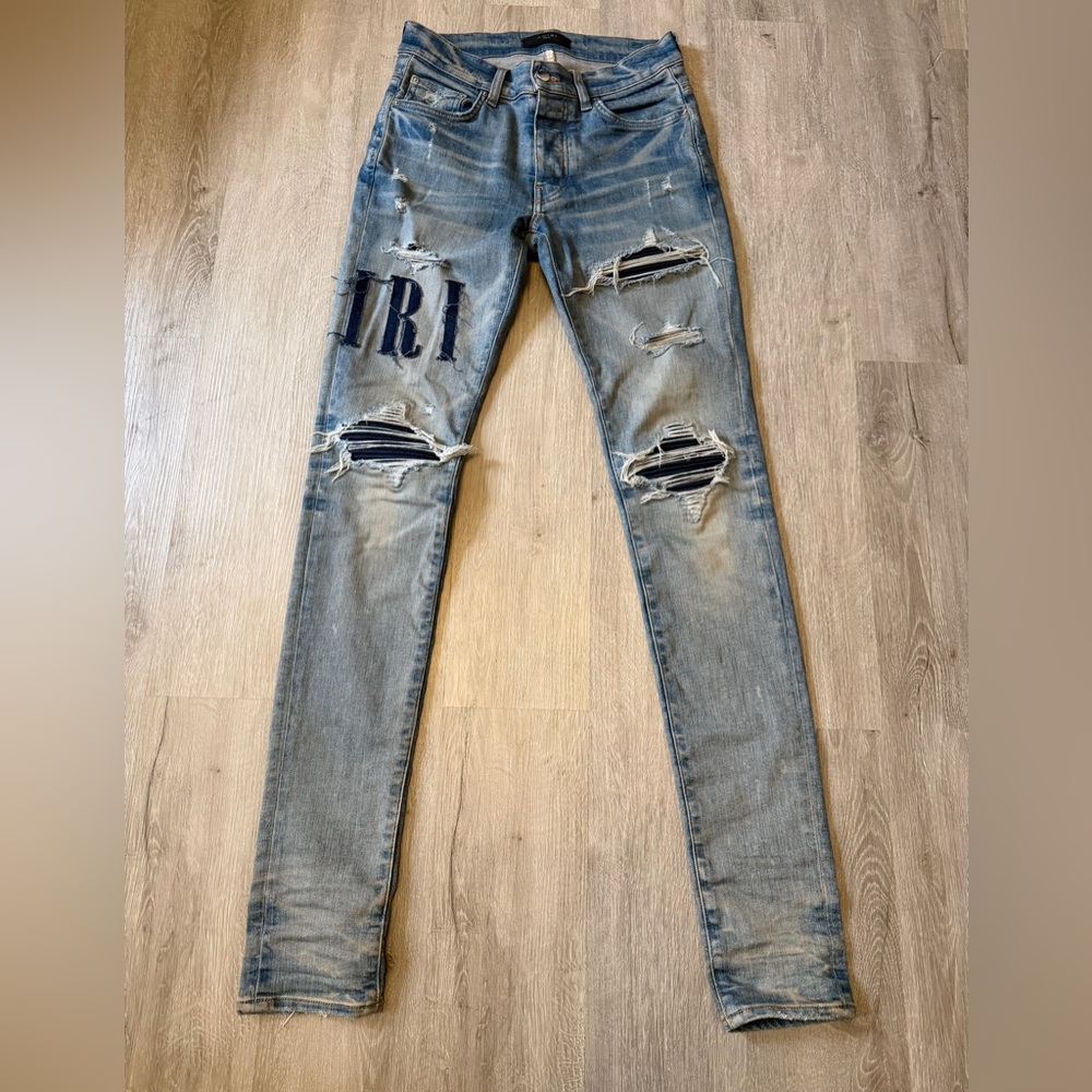 AMIRI Appliqué Logo Jeans In Clay Sz 29